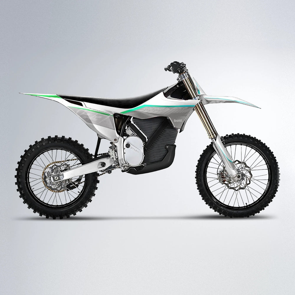 FUTURE Stark Varg MX motocross graphics kit in Cyan & Green