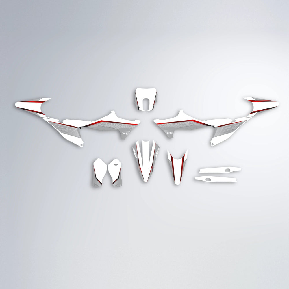 FUTURE Stark Varg SM graphics kit parts layout in Black & Red