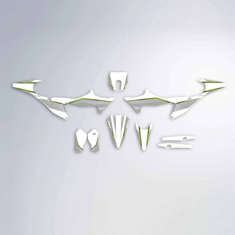FUTURE Stark Varg SM graphics kit parts layout in Olive