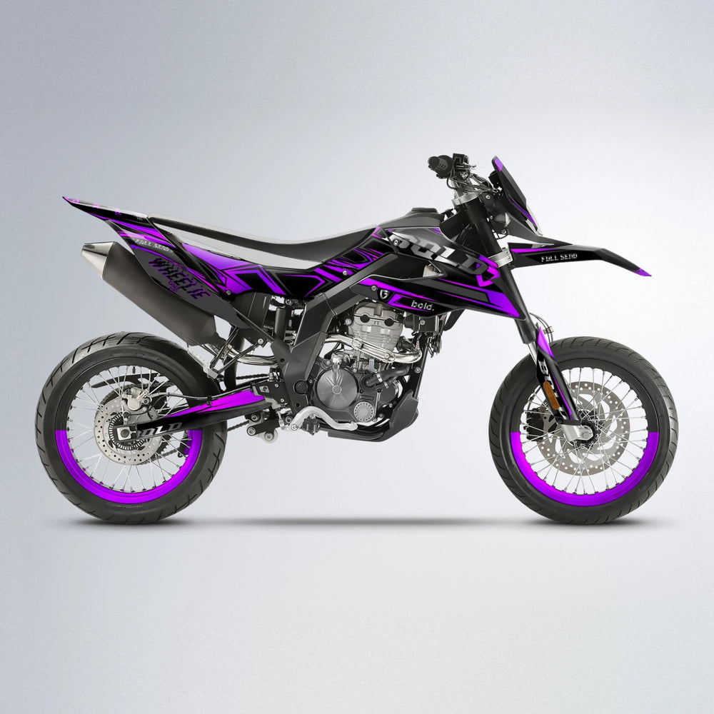 GEBEL V1 Aprilia SX 125 supermoto graphics kit in Custom Colour
