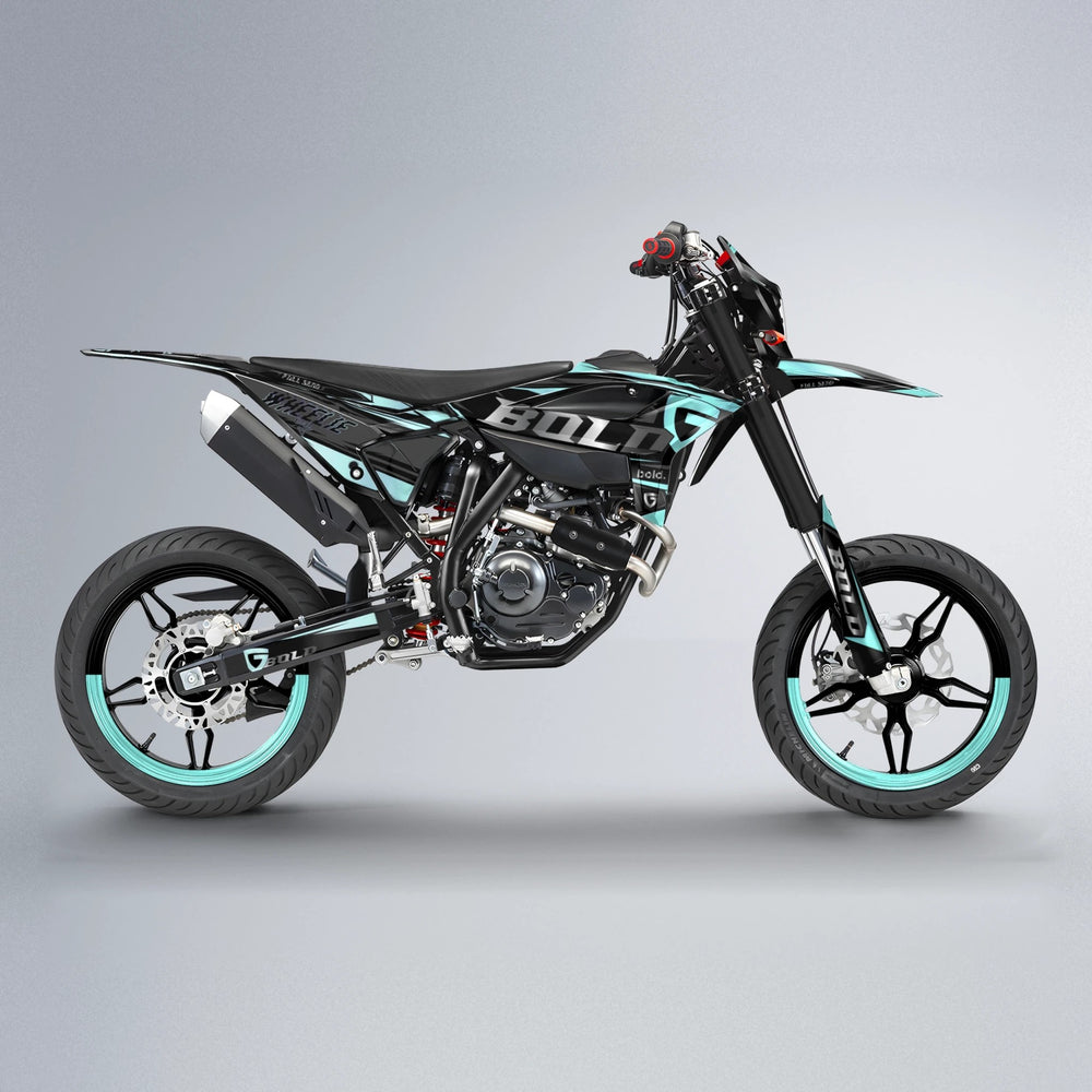 GEBEL V1 Beta supermoto graphics kit in Mint