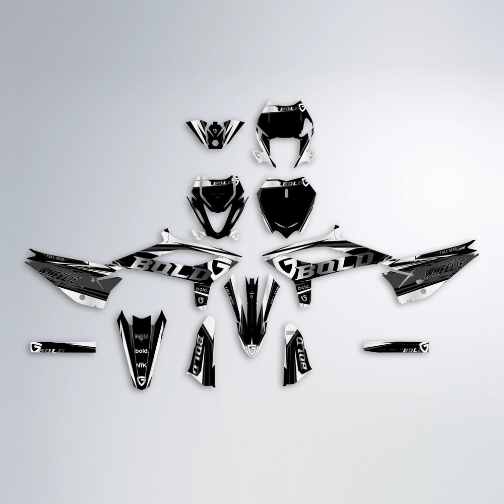 GEBEL V1 Beta graphics kit parts layout in White