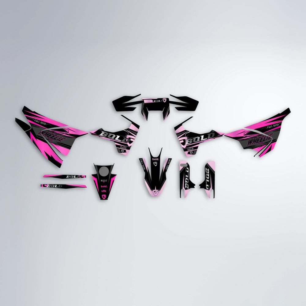 GEBEL V1 Husqvarna 701 graphics kit parts layout in Flamingo