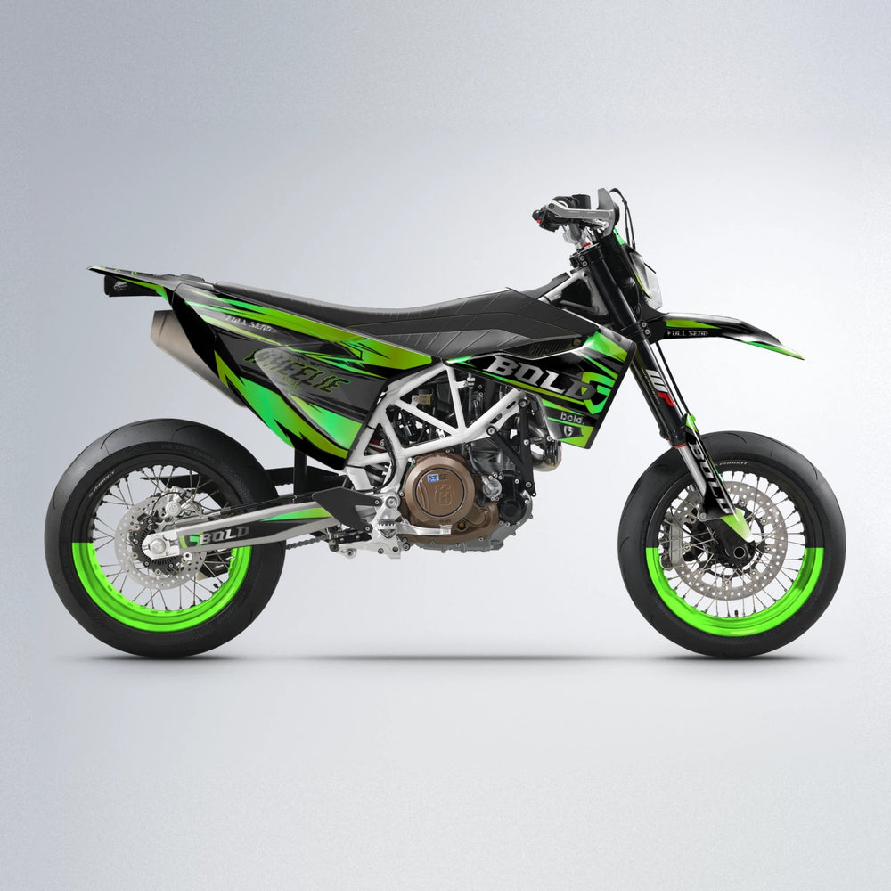 GEBEL V1 Husqvarna 701 supermoto graphics kit in Green