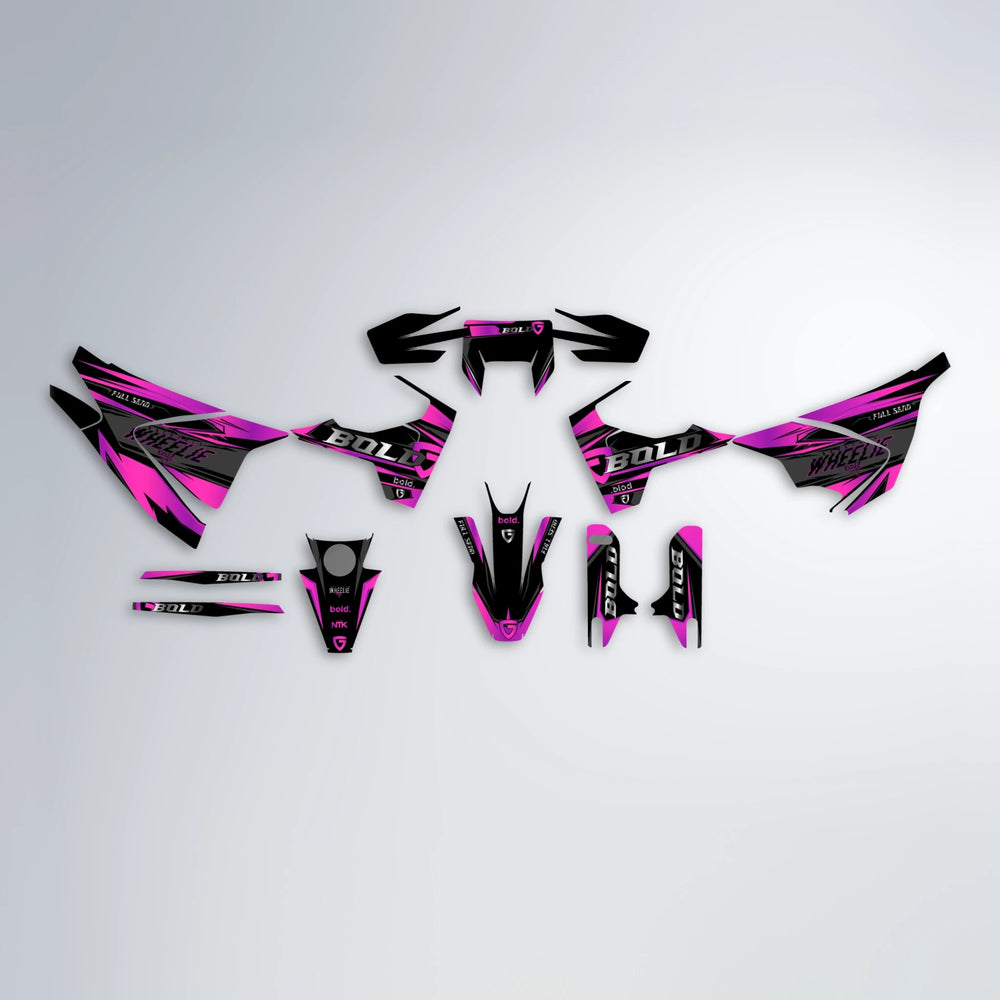 GEBEL V1 Husqvarna 701 graphics kit parts layout in Pink