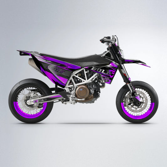 GEBEL V1 Husqvarna 701 supermoto graphics kit in Purple