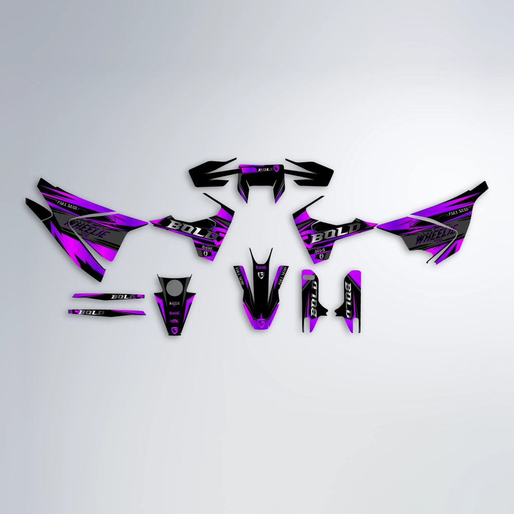 GEBEL V1 Husqvarna 701 graphics kit parts layout in Purple
