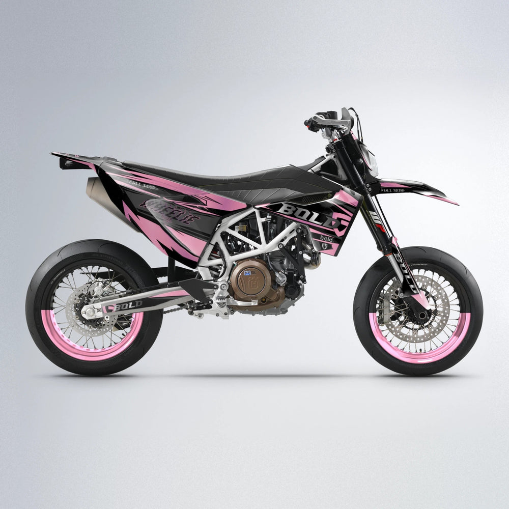 GEBEL V1 Husqvarna 701 supermoto graphics kit in Sakura Pink