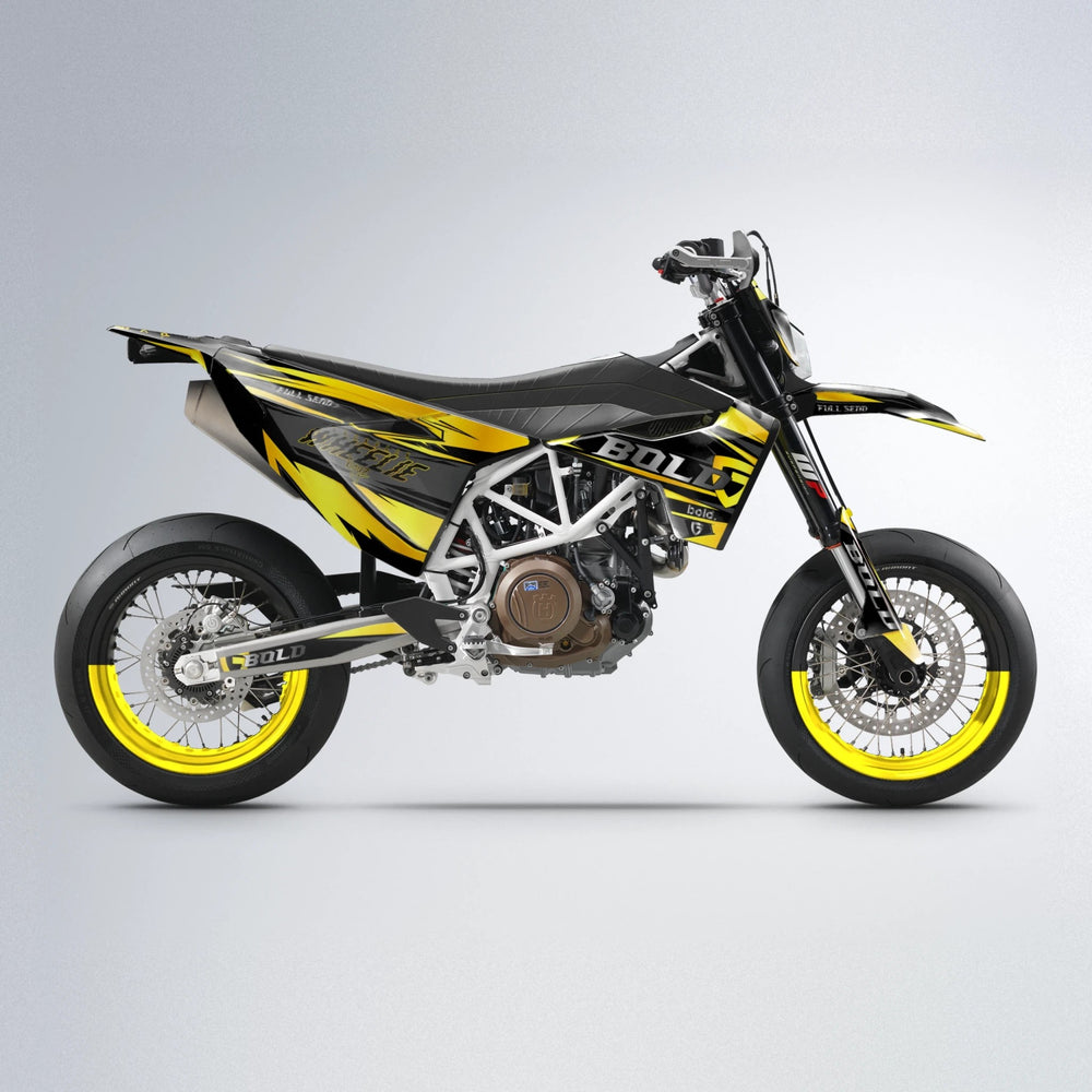 GEBEL V1 Husqvarna 701 supermoto graphics kit in Yellow