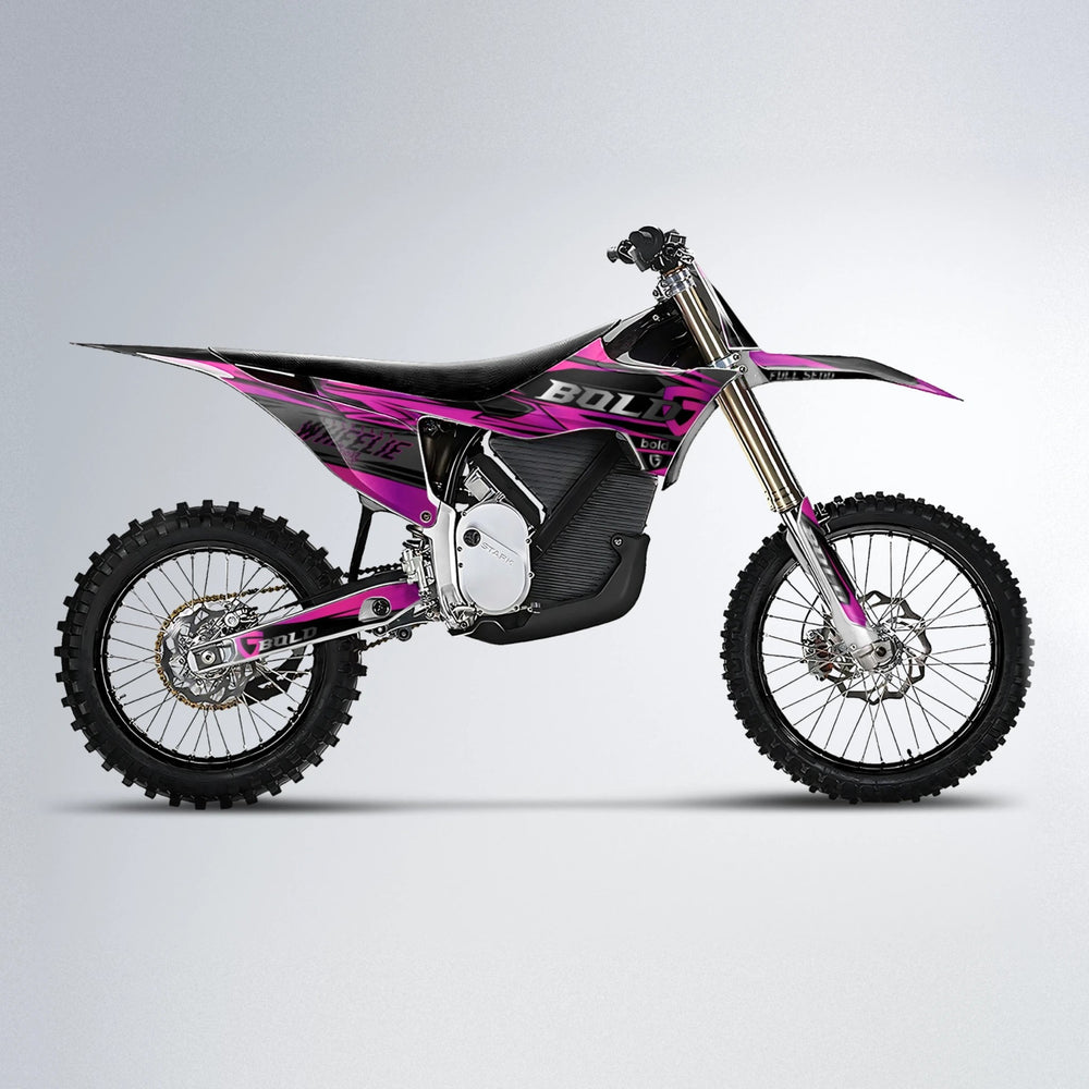 GEBEL V1 Stark Varg MX motocross graphics kit in Pink