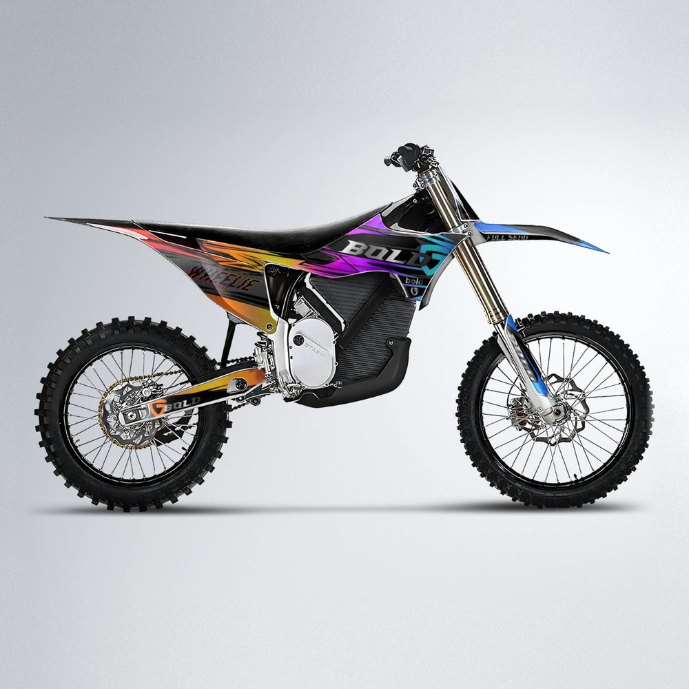 GEBEL V1 Stark Varg MX motocross graphics kit in Sunset Fade