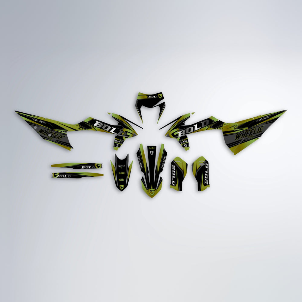 GEBEL V1 graphics kit parts layout in Olive