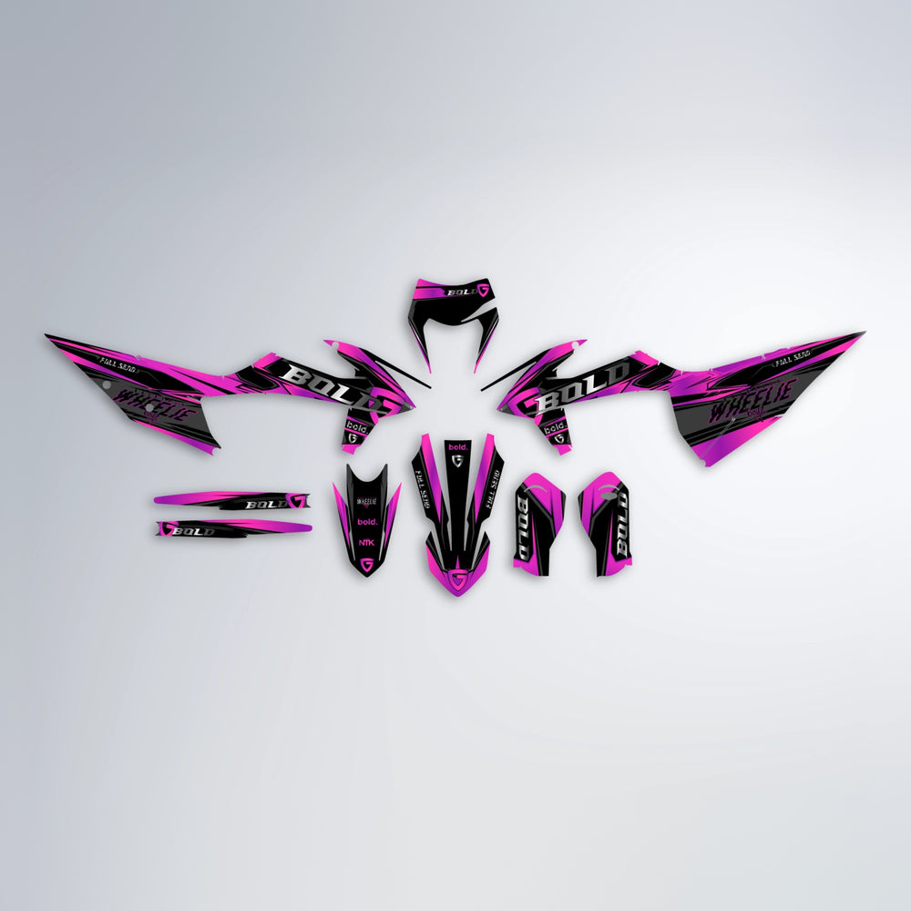 GEBEL V1 graphics kit parts layout in Pink