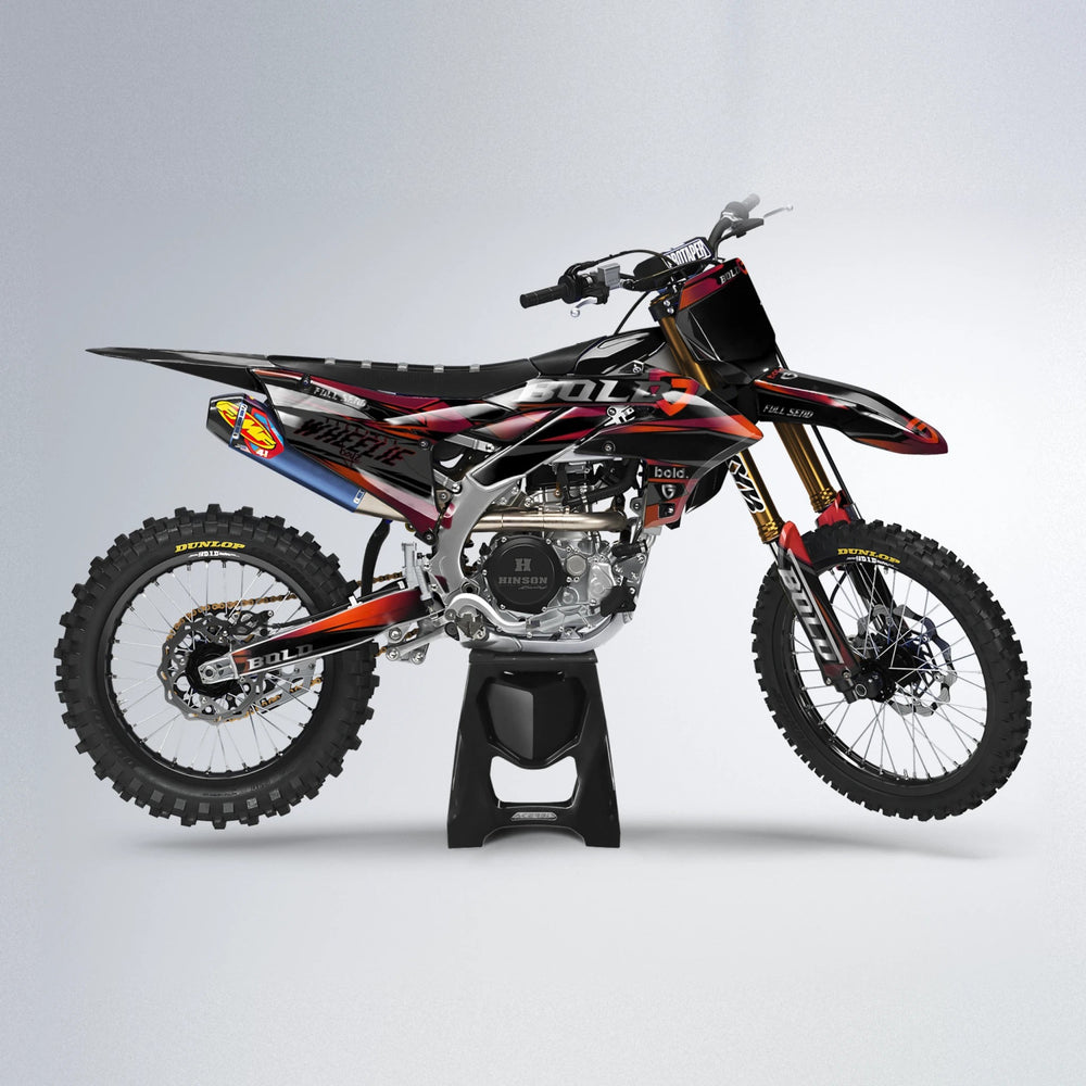 GEBEL V1 Yamaha YZF MX motocross graphics kit in Black & Red