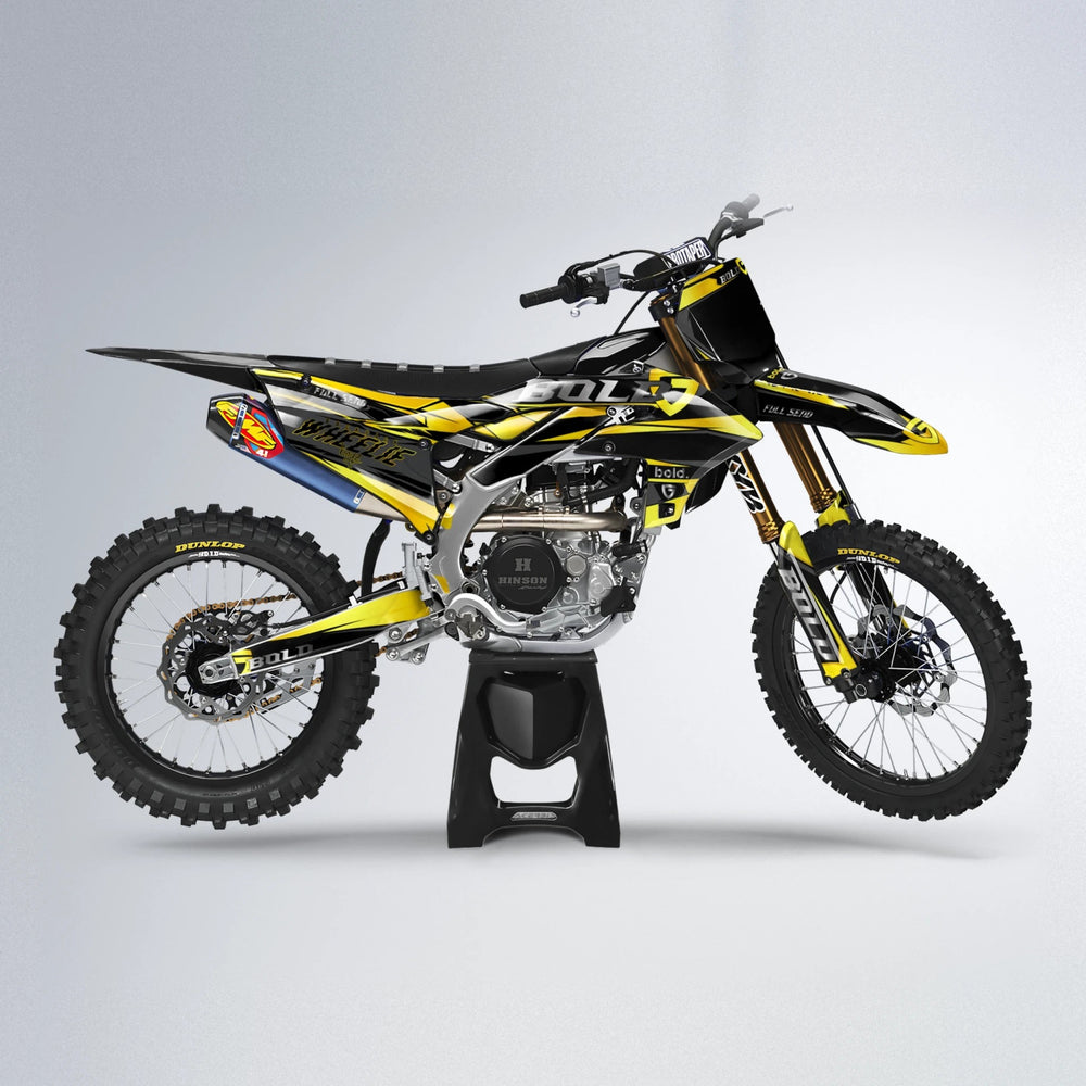 GEBEL V1 Yamaha YZF MX motocross graphics kit in Yellow