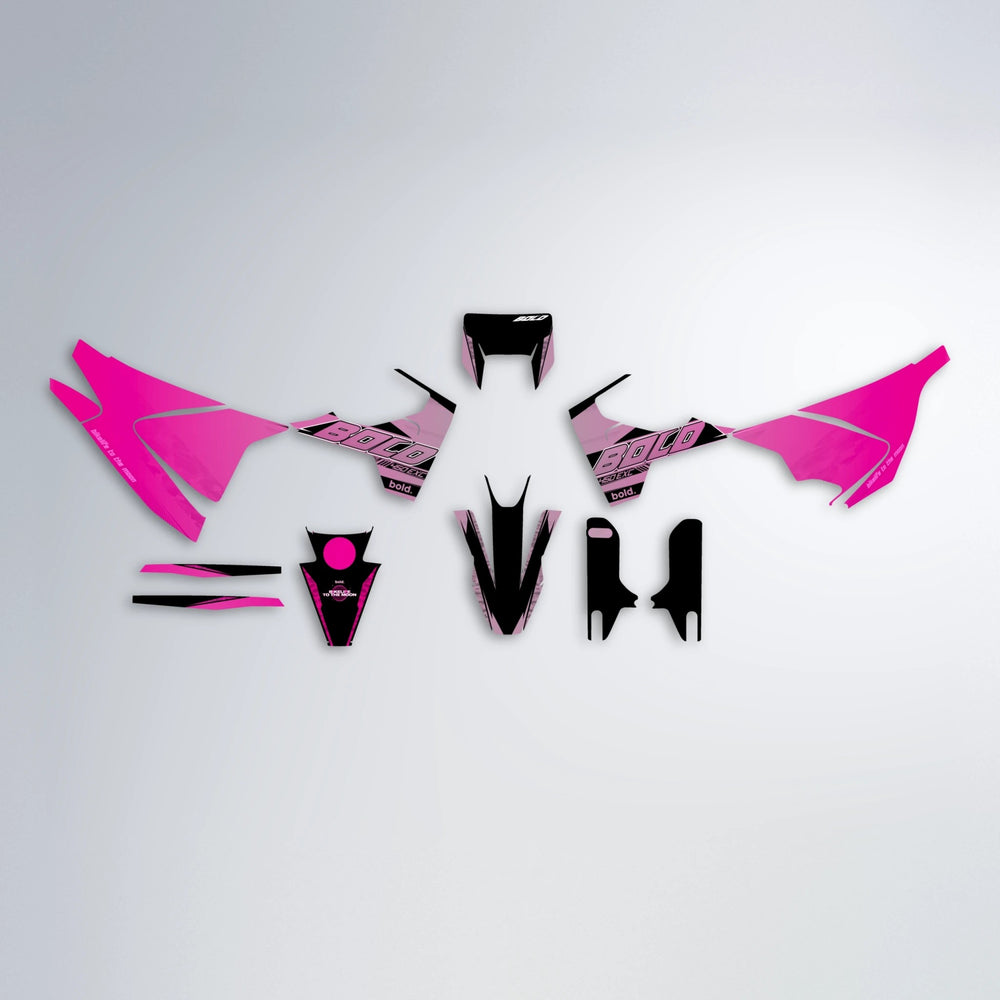 GEBEL V2 Husqvarna 701 graphics kit parts layout in Flamingo