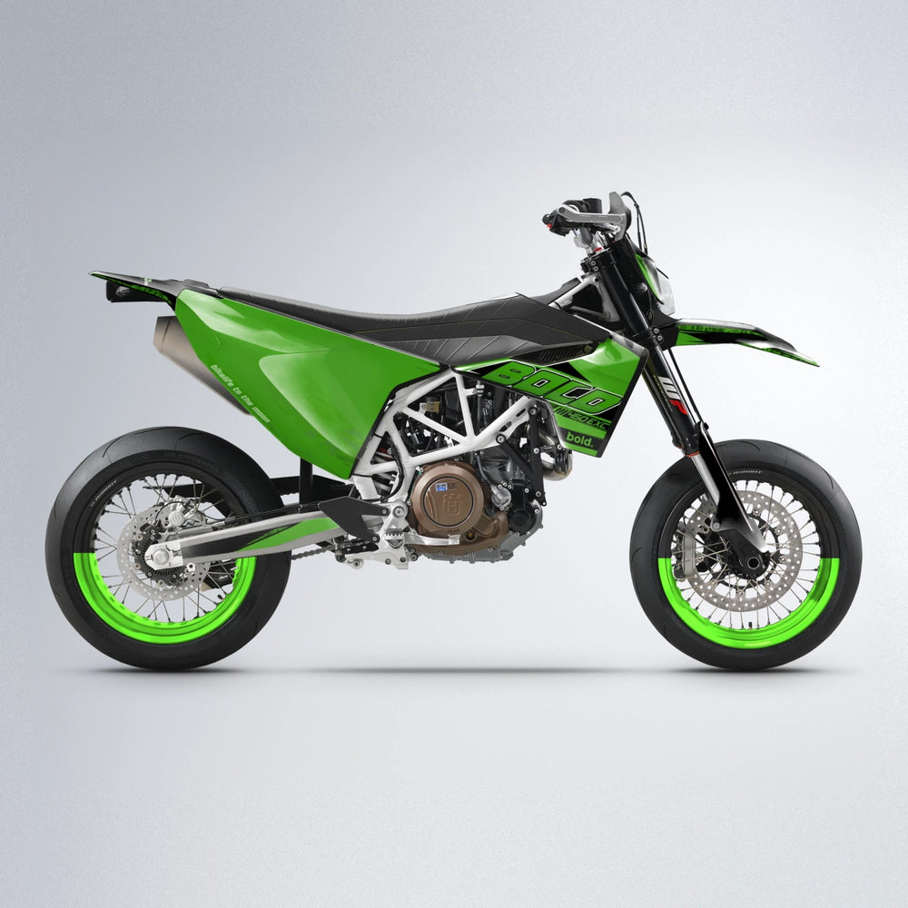 GEBEL V2 Husqvarna 701 supermoto graphics kit in Green