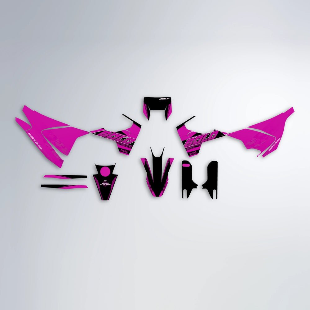 GEBEL V2 Husqvarna 701 graphics kit parts layout in Pink