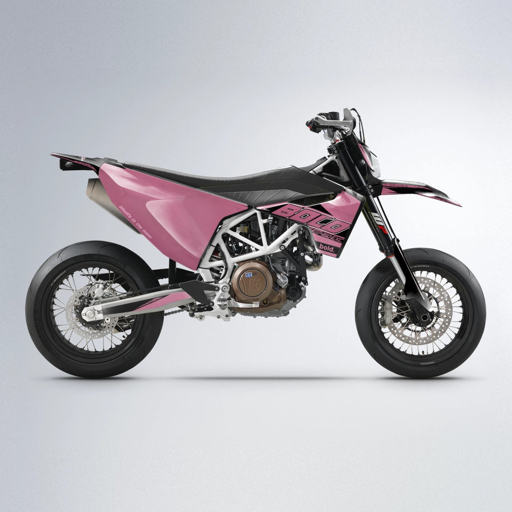 GEBEL V2 Husqvarna 701 supermoto graphics kit in Sakura Pink