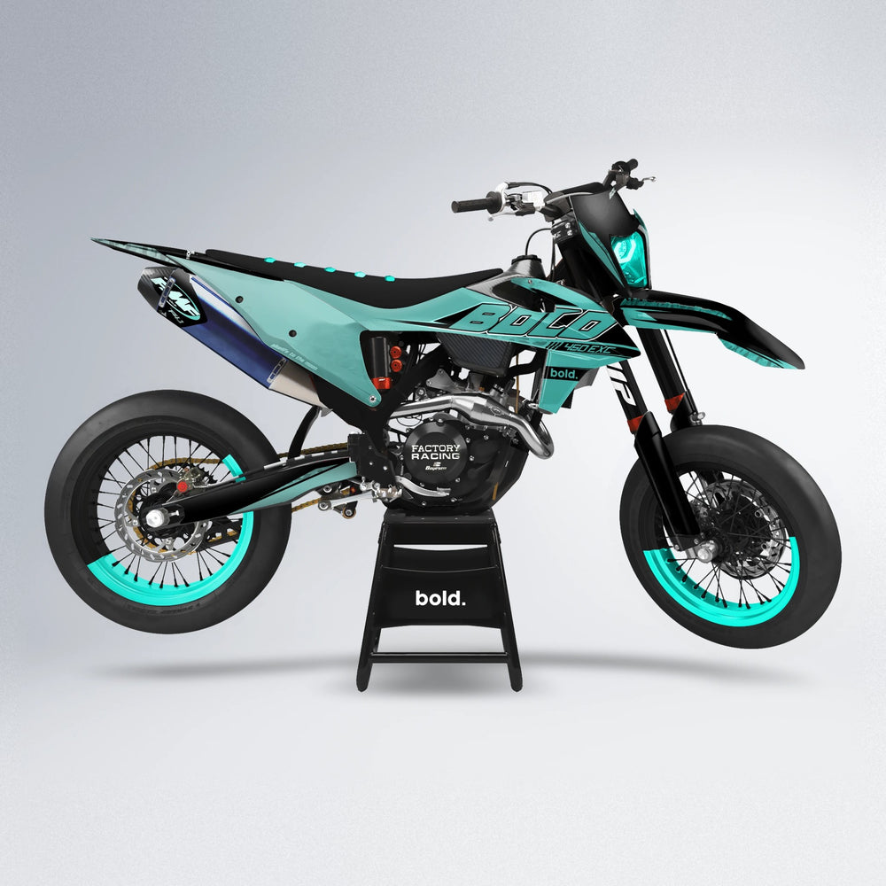 GEBEL V2 supermoto graphics kit in Mint