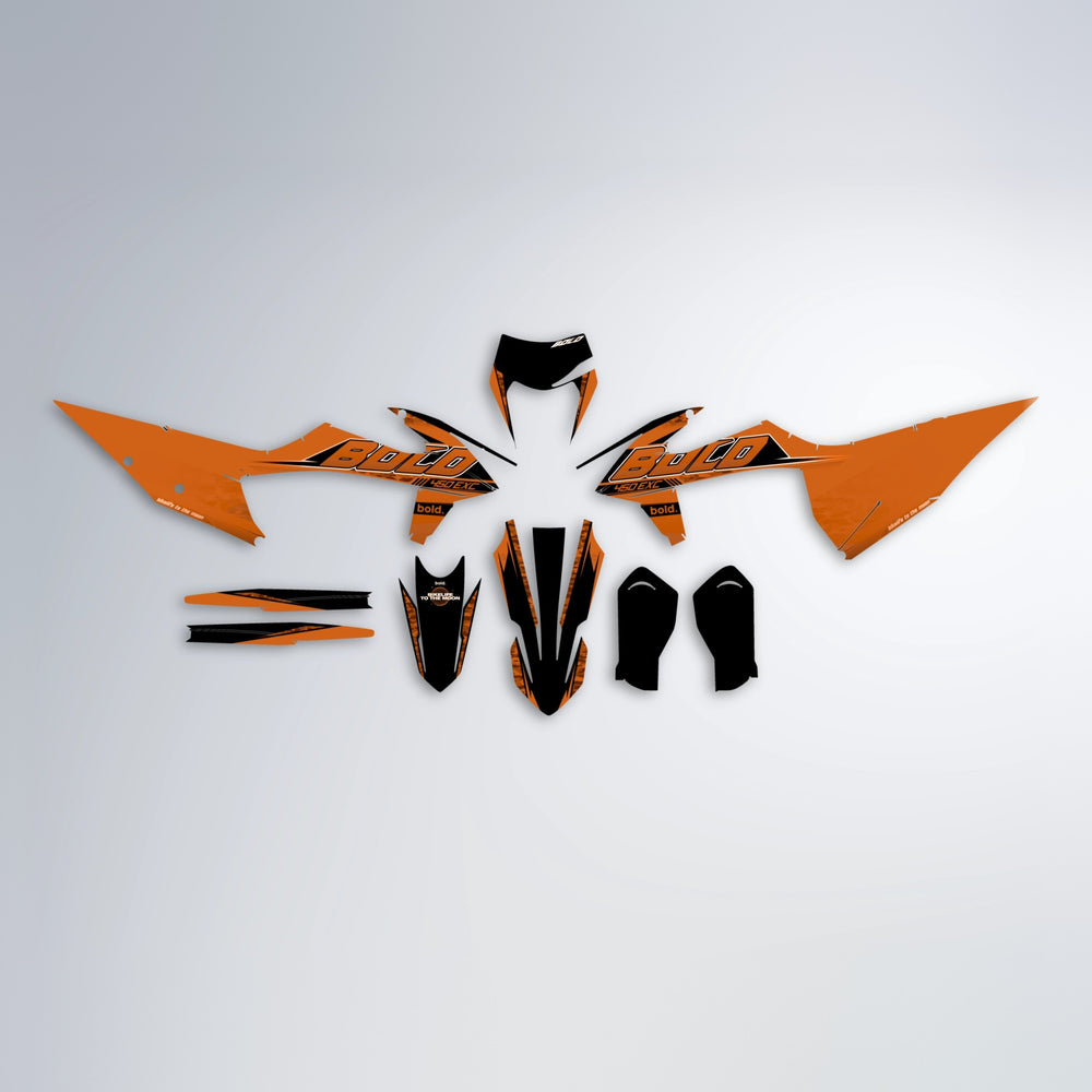 GEBEL V2 graphics kit parts layout in Orange