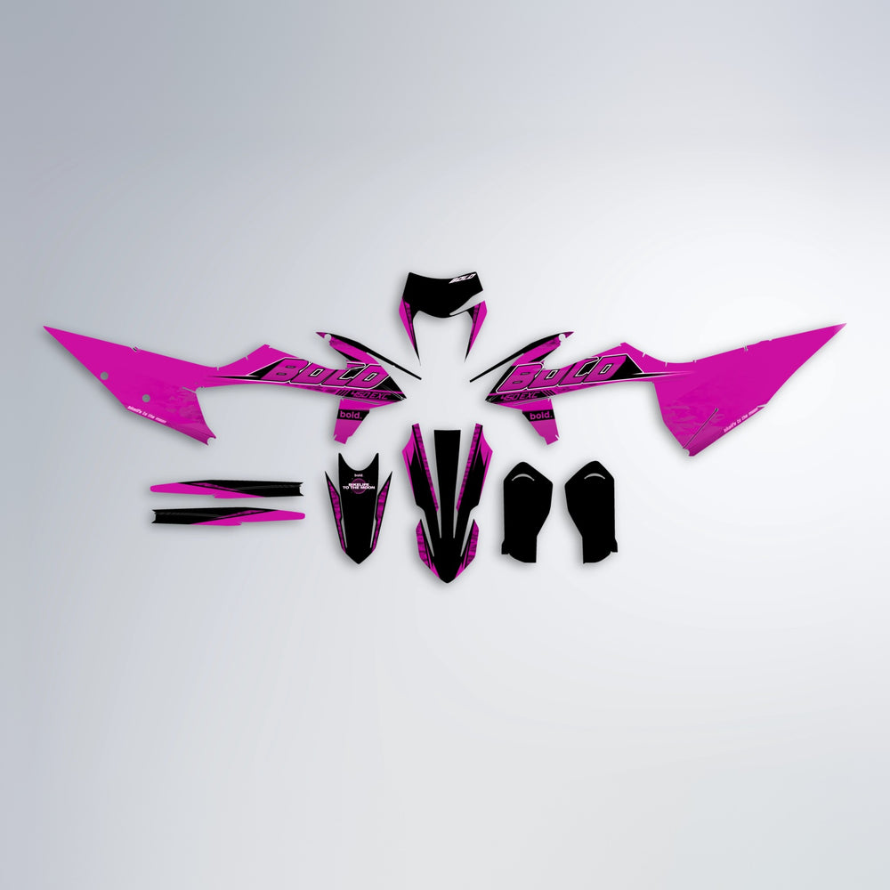 GEBEL V2 graphics kit parts layout in Pink