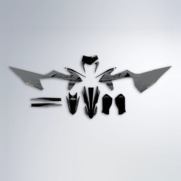 GEBEL V2 graphics kit parts layout in Silver
