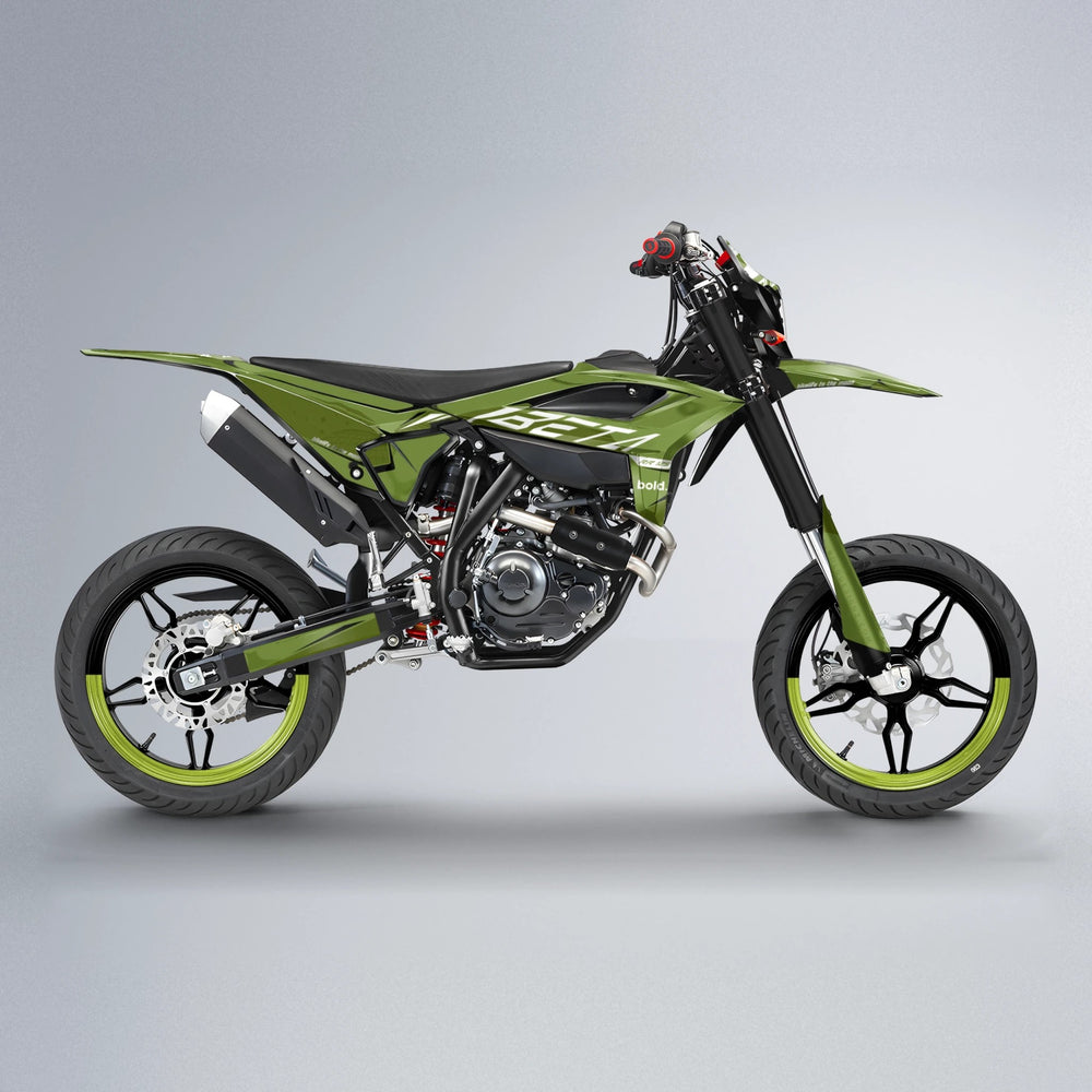 GEBEL V3 Beta supermoto graphics kit in Olive