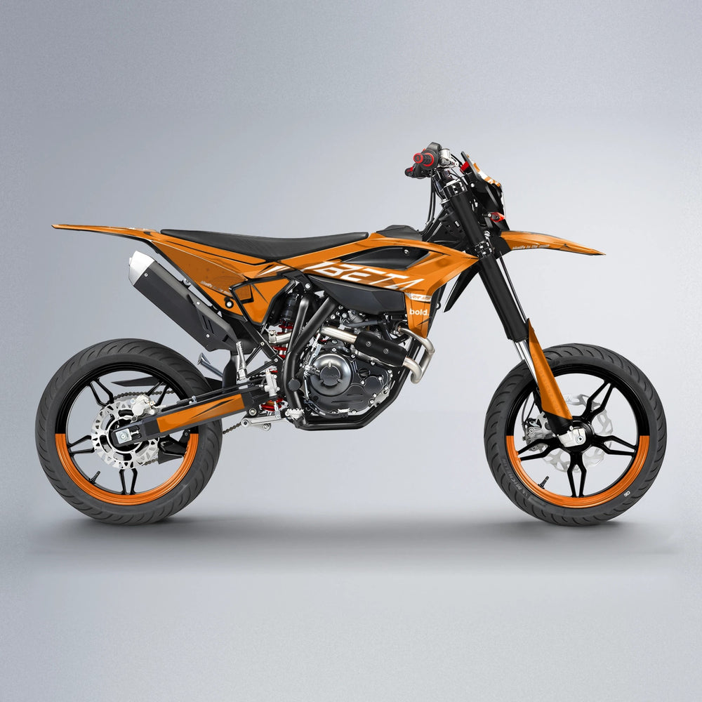 GEBEL V3 Beta supermoto graphics kit in Orange