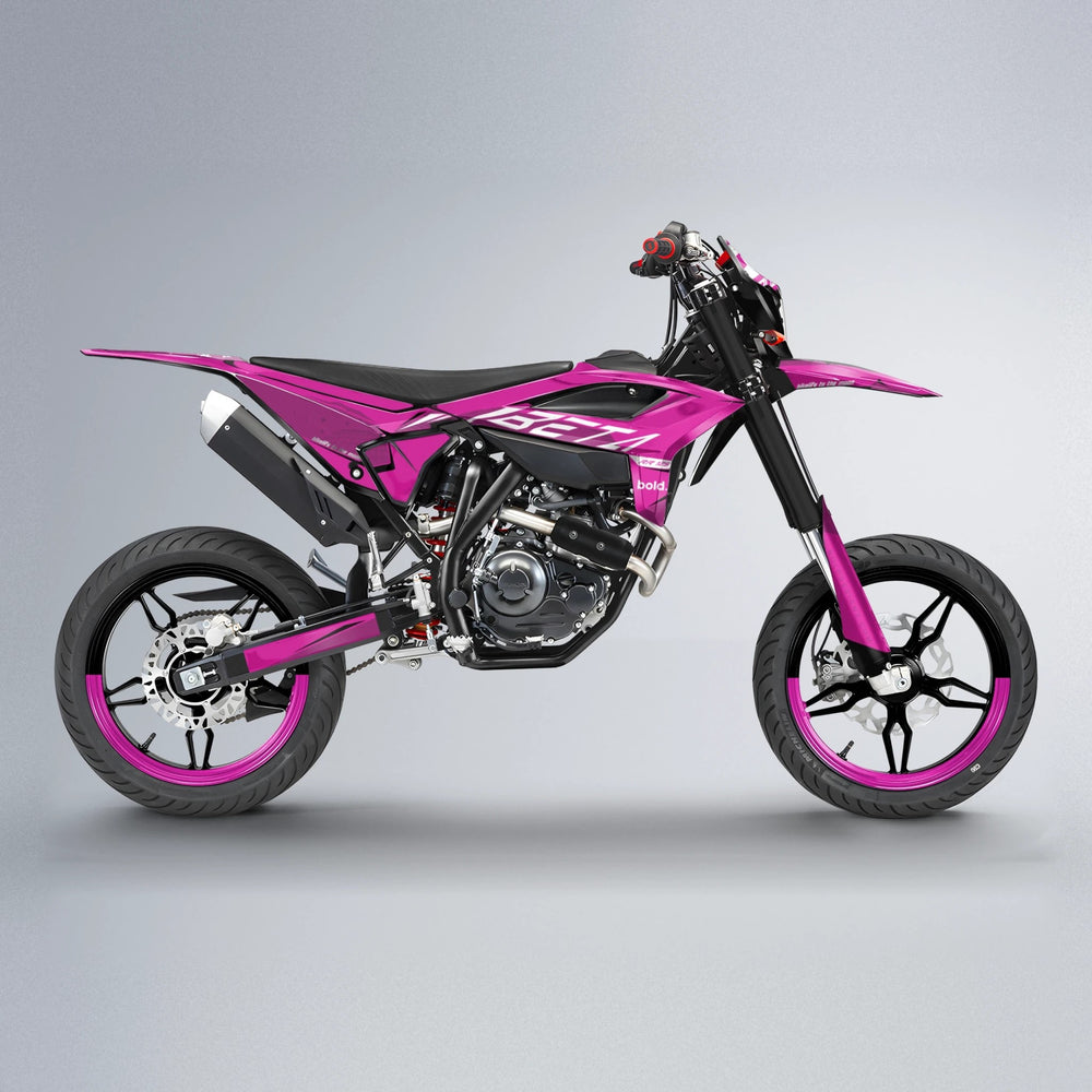 GEBEL V3 Beta supermoto graphics kit in Pink