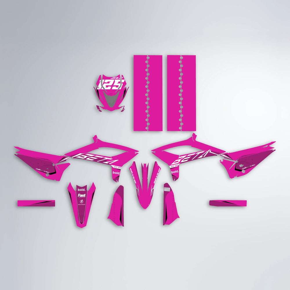GEBEL V3 Beta graphics kit parts layout in Pink