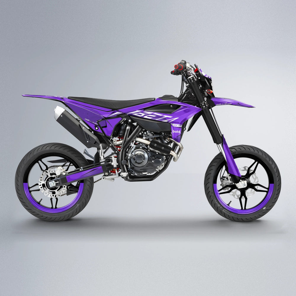 GEBEL V3 Beta supermoto graphics kit in Purple