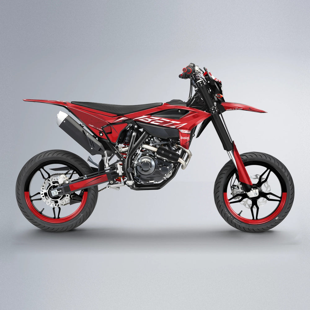 GEBEL V3 Beta supermoto graphics kit in Red