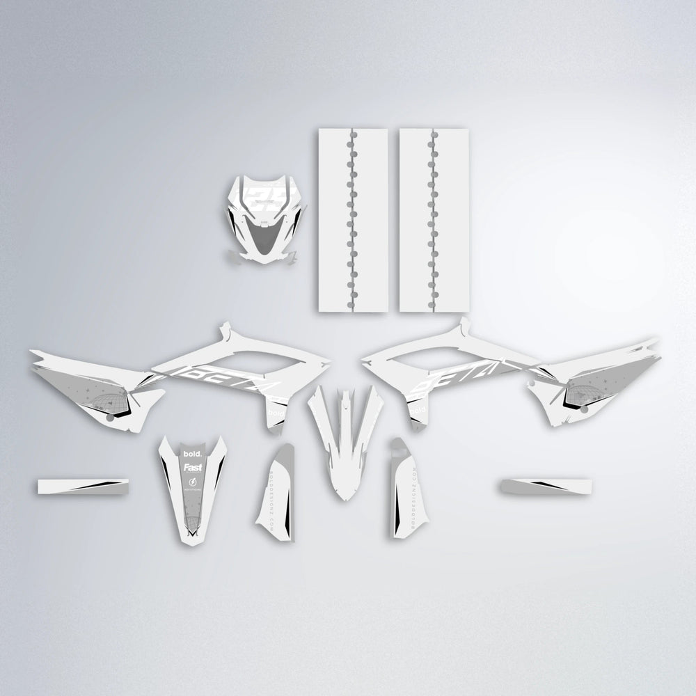 GEBEL V3 Beta graphics kit parts layout in White