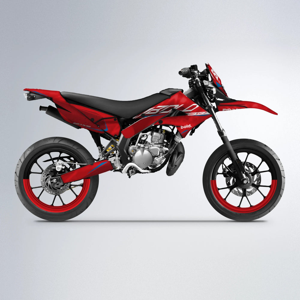 GEBEL V3 Derbi Senda supermoto graphics kit in Custom Colour