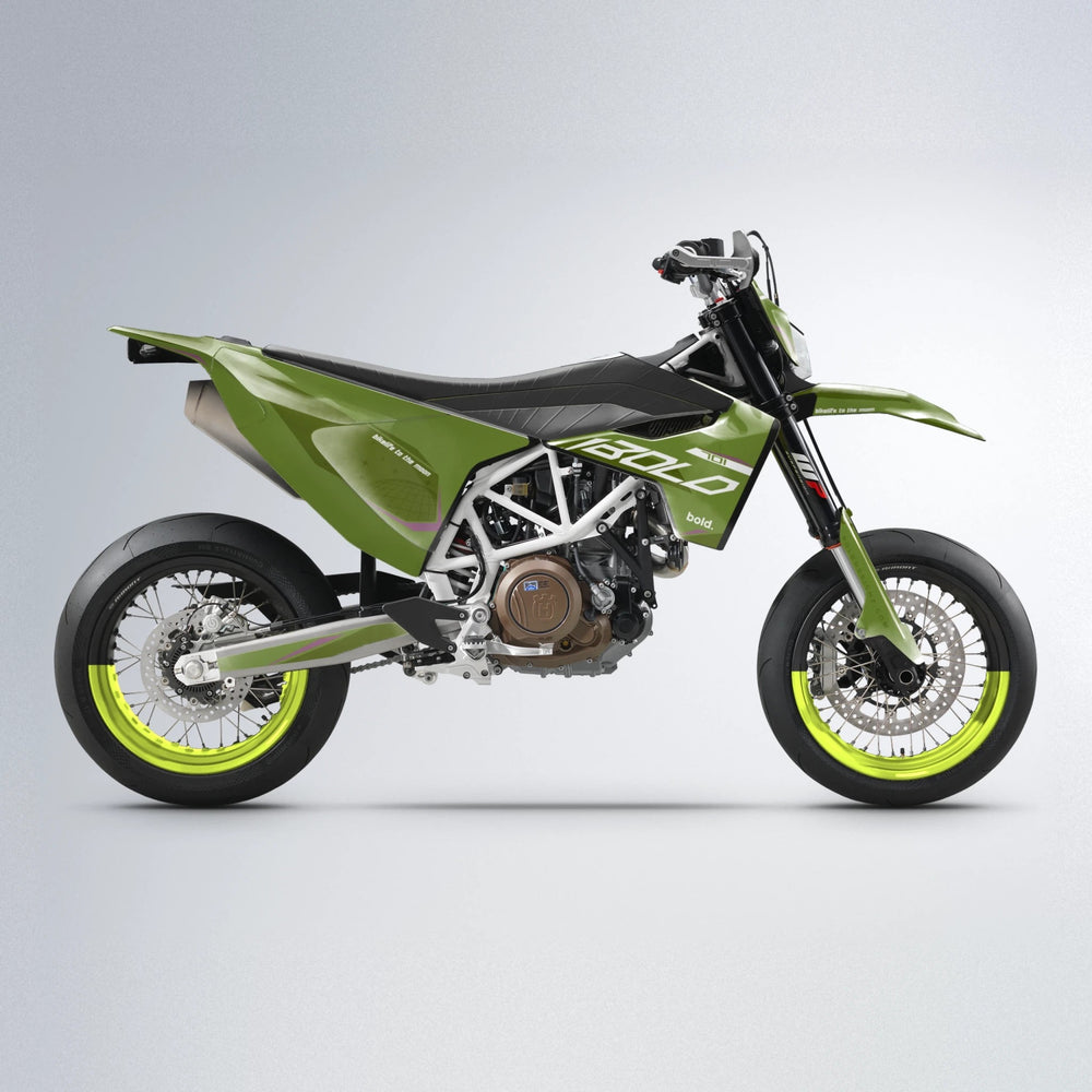 GEBEL V3 Husqvarna 701 supermoto graphics kit in Olive