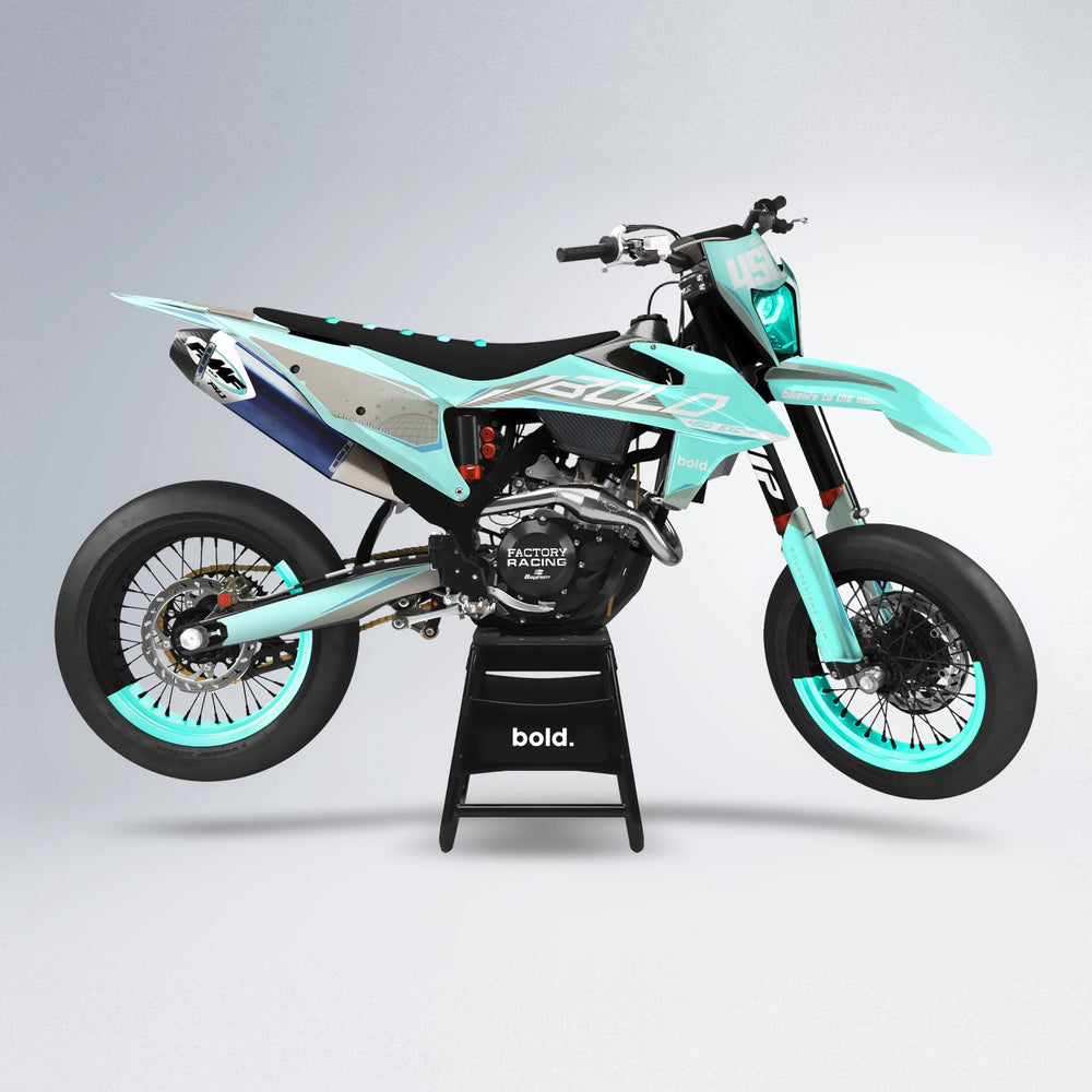 GEBEL V3 supermoto graphics kit in Mint