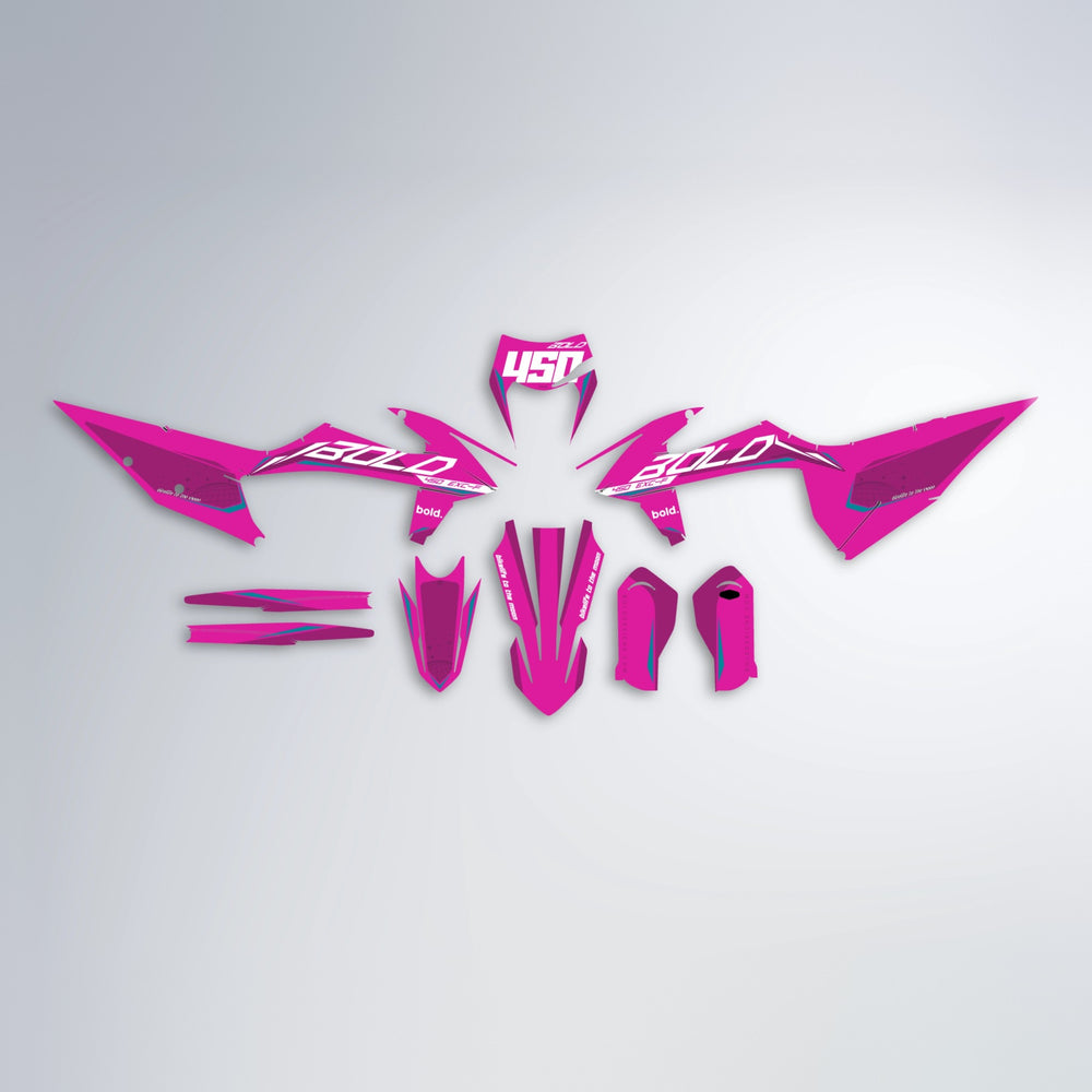 GEBEL V3 graphics kit parts layout in Pink