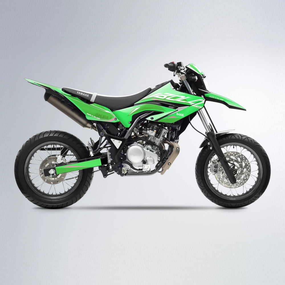 GEBEL V3 Yamaha WR 125X supermoto graphics kit in Green