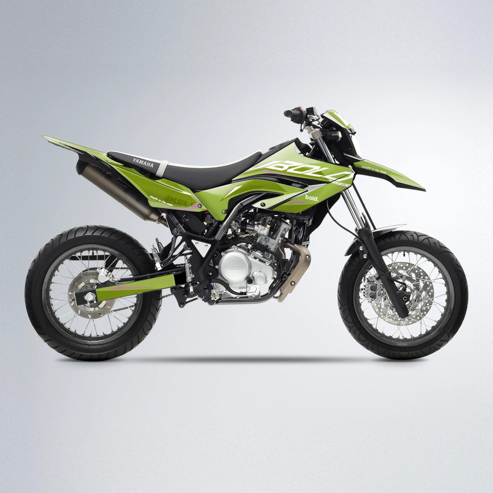 GEBEL V3 Yamaha WR 125X supermoto graphics kit in Olive