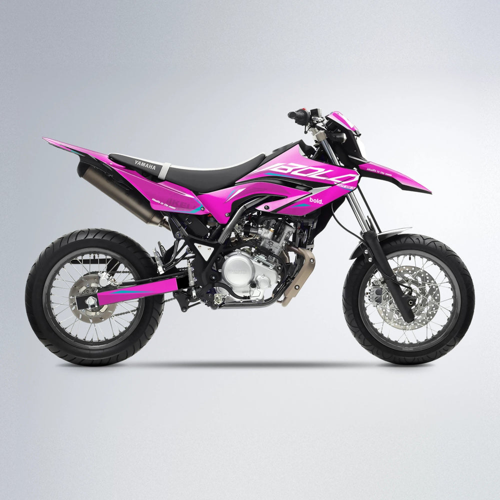 GEBEL V3 Yamaha WR 125X supermoto graphics kit in Pink