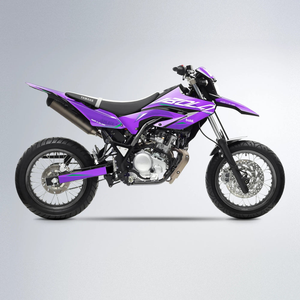 GEBEL V3 Yamaha WR 125X supermoto graphics kit in Purple