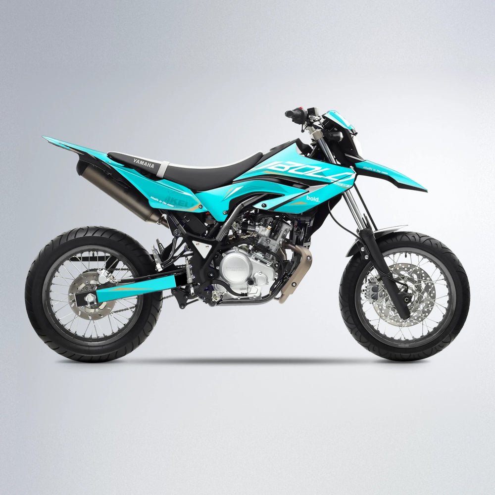 GEBEL V3 Yamaha WR 125X supermoto graphics kit in Teal