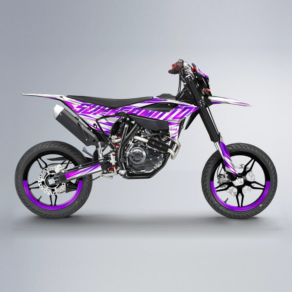 GEBEL V4 Beta supermoto graphics kit in Custom Colour
