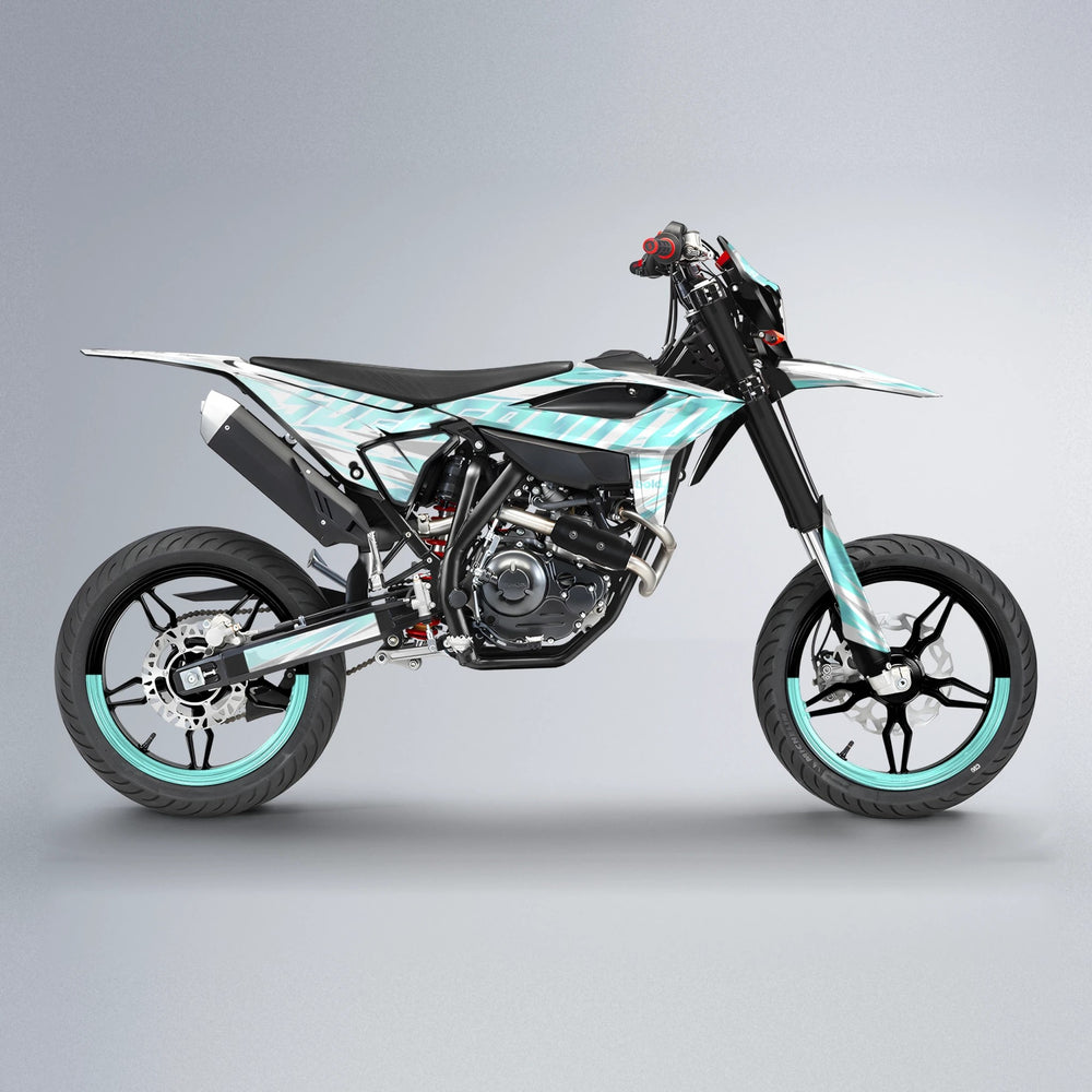 GEBEL V4 Beta supermoto graphics kit in Mint
