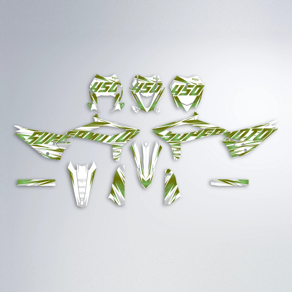 GEBEL V4 Beta graphics kit parts layout in Olive