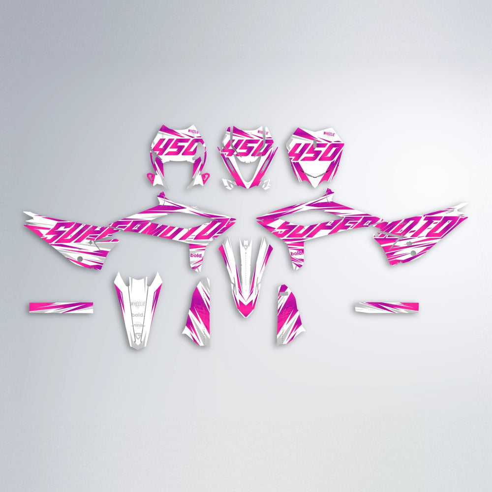 GEBEL V4 Beta graphics kit parts layout in Pink