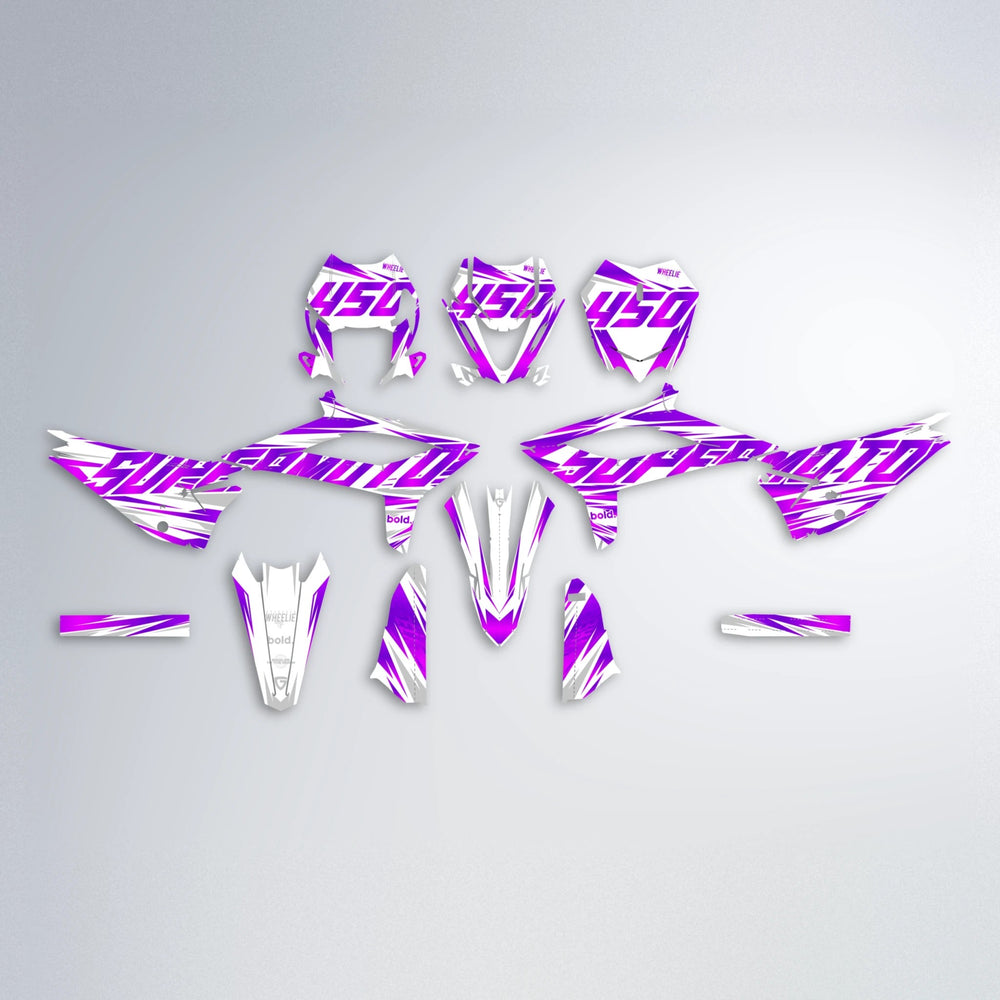 GEBEL V4 Beta graphics kit parts layout in Purple
