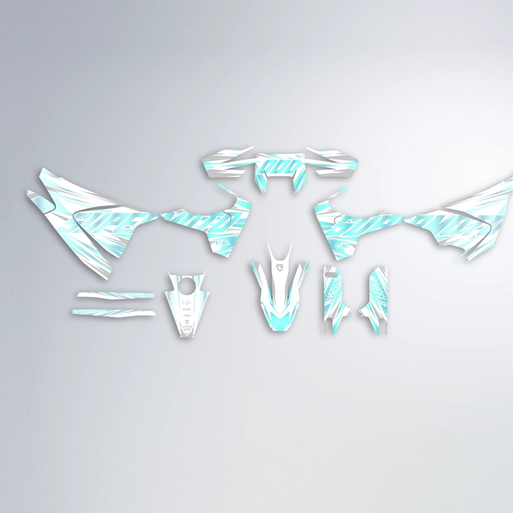 GEBEL V4 Husqvarna 701 graphics kit parts layout in Mint