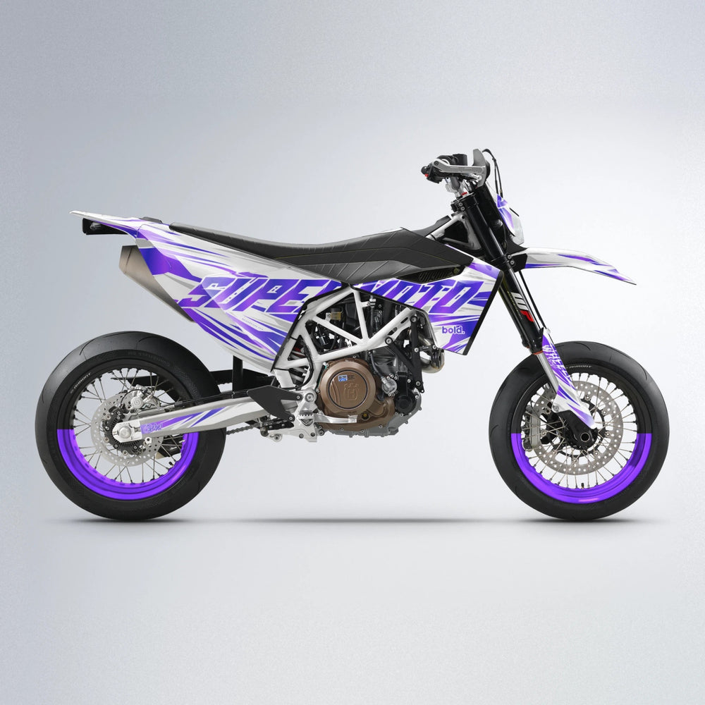 GEBEL V4 Husqvarna 701 supermoto graphics kit in Purple
